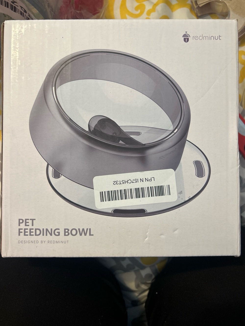 Redminut black Pet Feeding Bowl - Slow Feeder